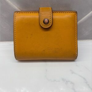 Coach 1941 Trifold Goldenrod with Floral Print